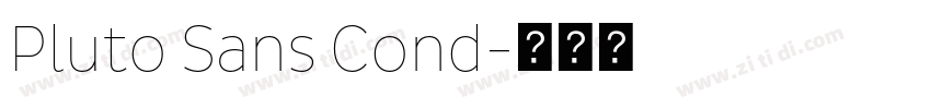 Pluto Sans Cond字体转换